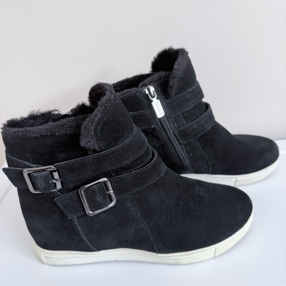 Blondo Womens Glade Waterproof Ankle Boot Sneaker Black Size 5.5